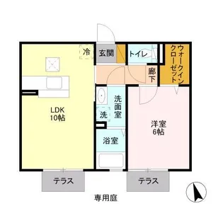 メゾン・デュ・シーニュ【1階】の間取り