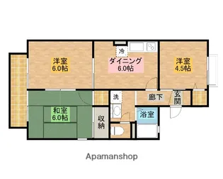 メゾンリベルテ【203号室】の間取り