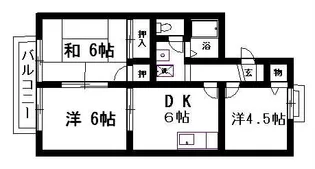 リヴェール木更津【1階】の間取り