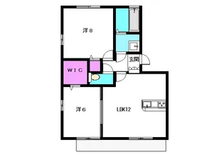 ルヴァン コート 弐番館【3階】の間取り