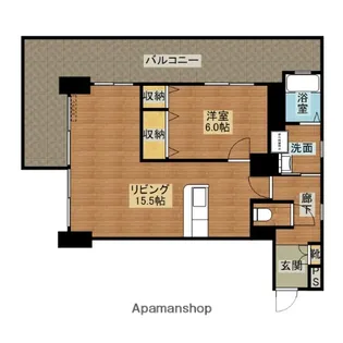 北川レジデンス【302号室】の間取り