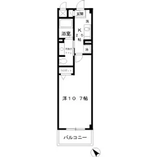 モントワール長浦【205号室】の間取り