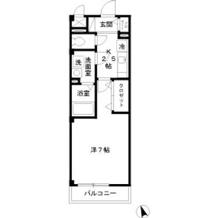 パレンティーアコート【2階】の間取り
