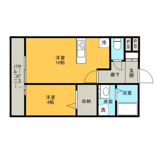 ガーデンヒルズ C【302号室】の間取り
