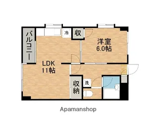 ハイツアーデル【205号室】の間取り