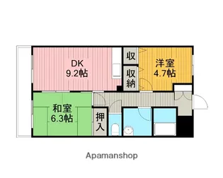 ポポラーレ相武台【3階】の間取り