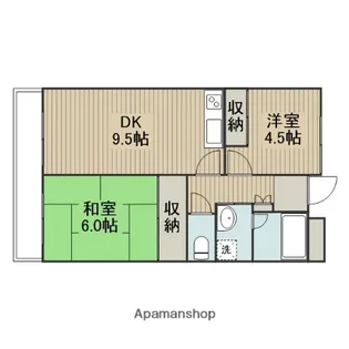 グリーンパレス【3階】の間取り