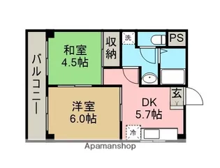 ドミールIS【303号室】の間取り