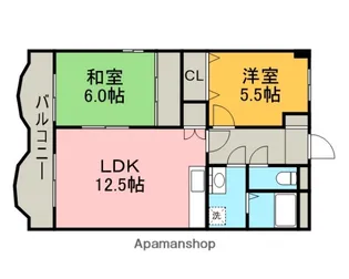 HASHIMOTO GARDEN COURT【3階】の間取り