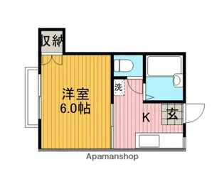 ヴィラ玉川学園【202号室】の間取り