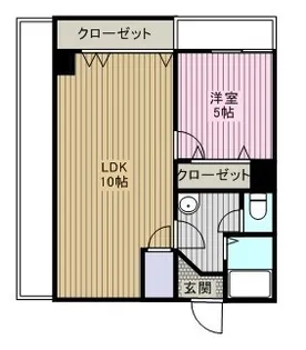 新原町田マンション【505号室】の間取り