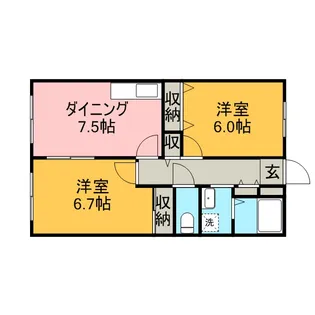 神奈川県相模原市中央区淵野辺本町4丁目【アパート】の間取り