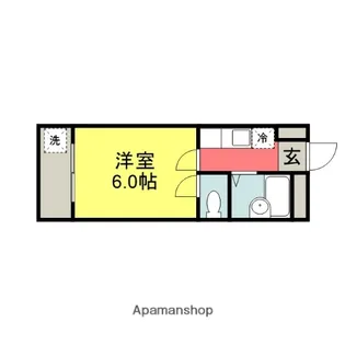 グリーンシャトル本町田【101号室】の間取り