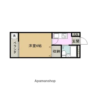 グリーンシャトル本町田【205号室】の間取り