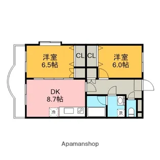 プリマ・ピエースⅡ【5階】の間取り