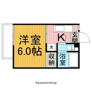 神奈川県相模原市南区相模大野9丁目【アパート】の間取り