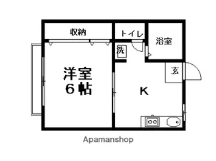 フラッツかなもり【1階】の間取り