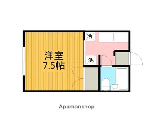 クリーンコーポ山王【1階】の間取り