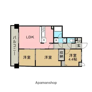 ドラゴンマンション橋本六番館【4階】の間取り