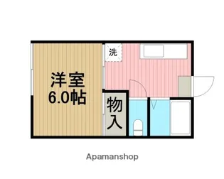 ハウスくりやま【101号室】の間取り