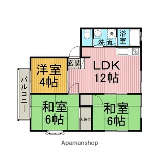 サンライフ本町田【2階】の間取り