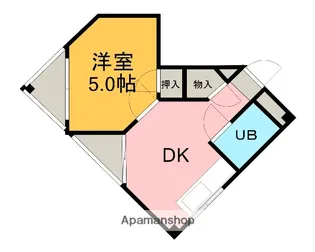 神奈川県相模原市南区東林間4丁目【マンション】の間取り