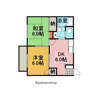 シュガーハイツ【2階】の間取り