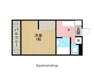 オーエマンション【106号室】の間取り