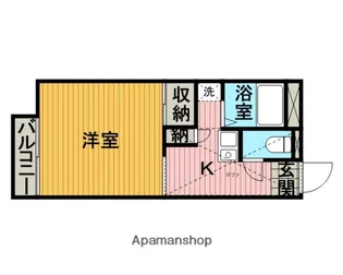 神奈川県相模原市南区東林間1丁目【アパート】の間取り