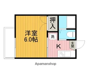 神奈川県相模原市南区御園3丁目【アパート】の間取り