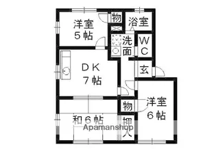 神奈川県相模原市中央区高根1丁目【アパート】の間取り