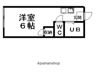 シャトーレ金森【1階】の間取り