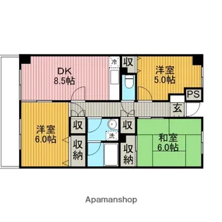 神奈川県相模原市南区旭町【マンション】の間取り