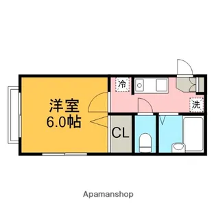 神奈川県相模原市緑区西橋本2丁目【アパート】の間取り