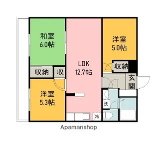 グレースマンション【2階】の間取り