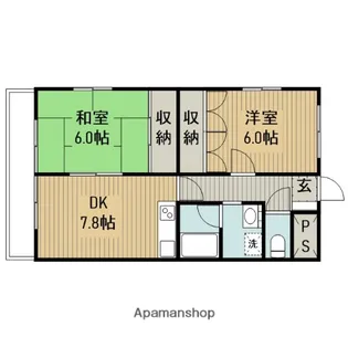 マンションウィズ【3階】の間取り