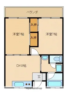 セントラルパークレヂデンス【2階】の間取り