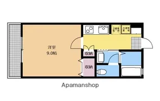 カサ・グラナーテ【106号室】の間取り