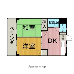 メゾンKKK【3階】の間取り