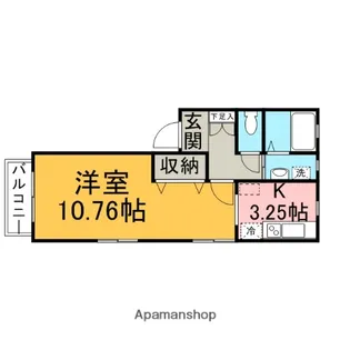 ドミール【102号室】の間取り