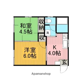 サニーハイム共和【1階】の間取り