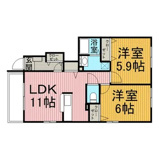 サンリット レジデンス【1階】の間取り