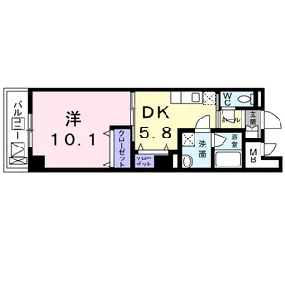 ミルト中町【3階】の間取り