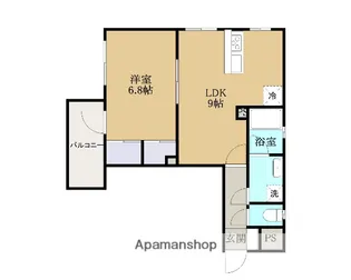 コルザ中町【4階】の間取り