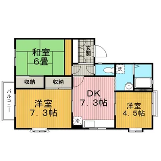 コートヒルズ【201号室】の間取り
