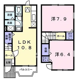 フォレスト里路【1階】の間取り