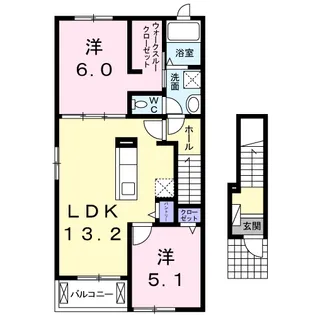 フォレスト ヴィラ Y【2階】の間取り
