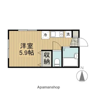 カーサ横浜青葉【203号室】の間取り
