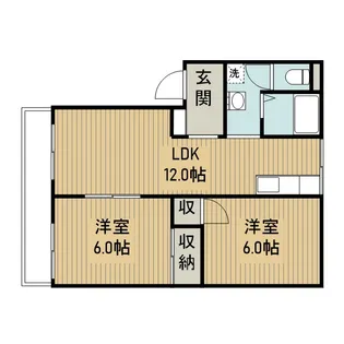 サニーコーポ【2階】の間取り