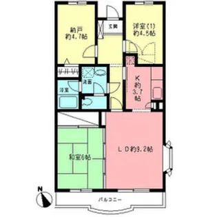 フォレストマンション【3階】の間取り